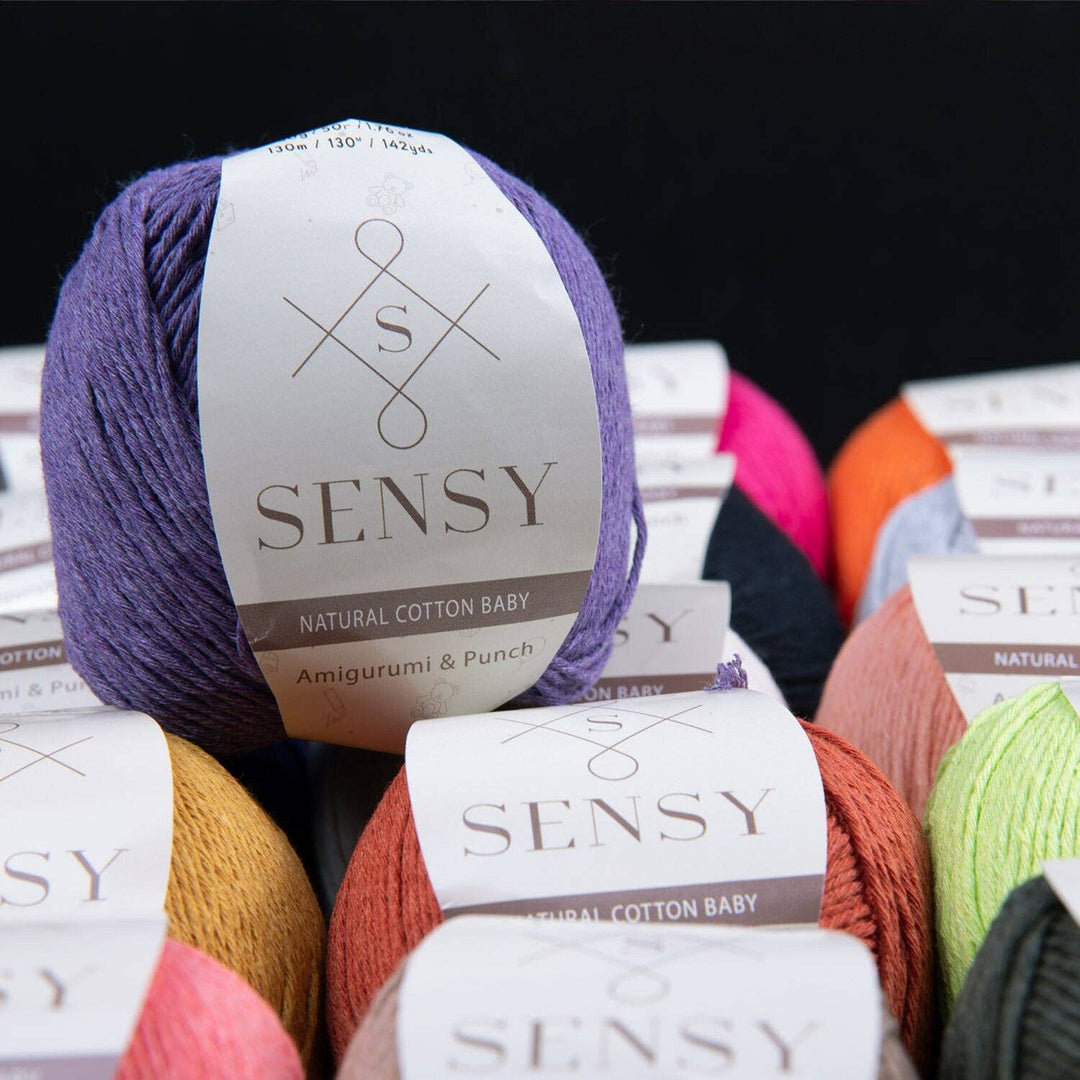 Sensy - Sensy Premium 100% Soft Cotton Yarn for Amigurumi Knitting a: 03 - Baby Pink - Pisgah Needleworks