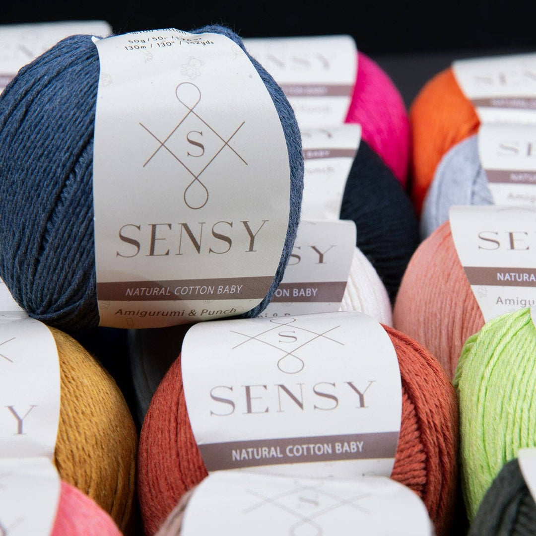 Sensy - Sensy Premium 100% Soft Cotton Yarn for Amigurumi Knitting a: 03 - Baby Pink - Pisgah Needleworks