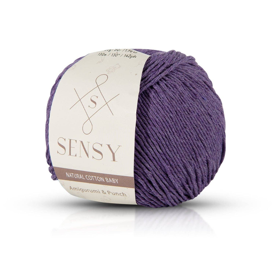 Sensy - Sensy Premium 100% Soft Cotton Yarn for Amigurumi Knitting a: 08 - Lavender - Pisgah Needleworks