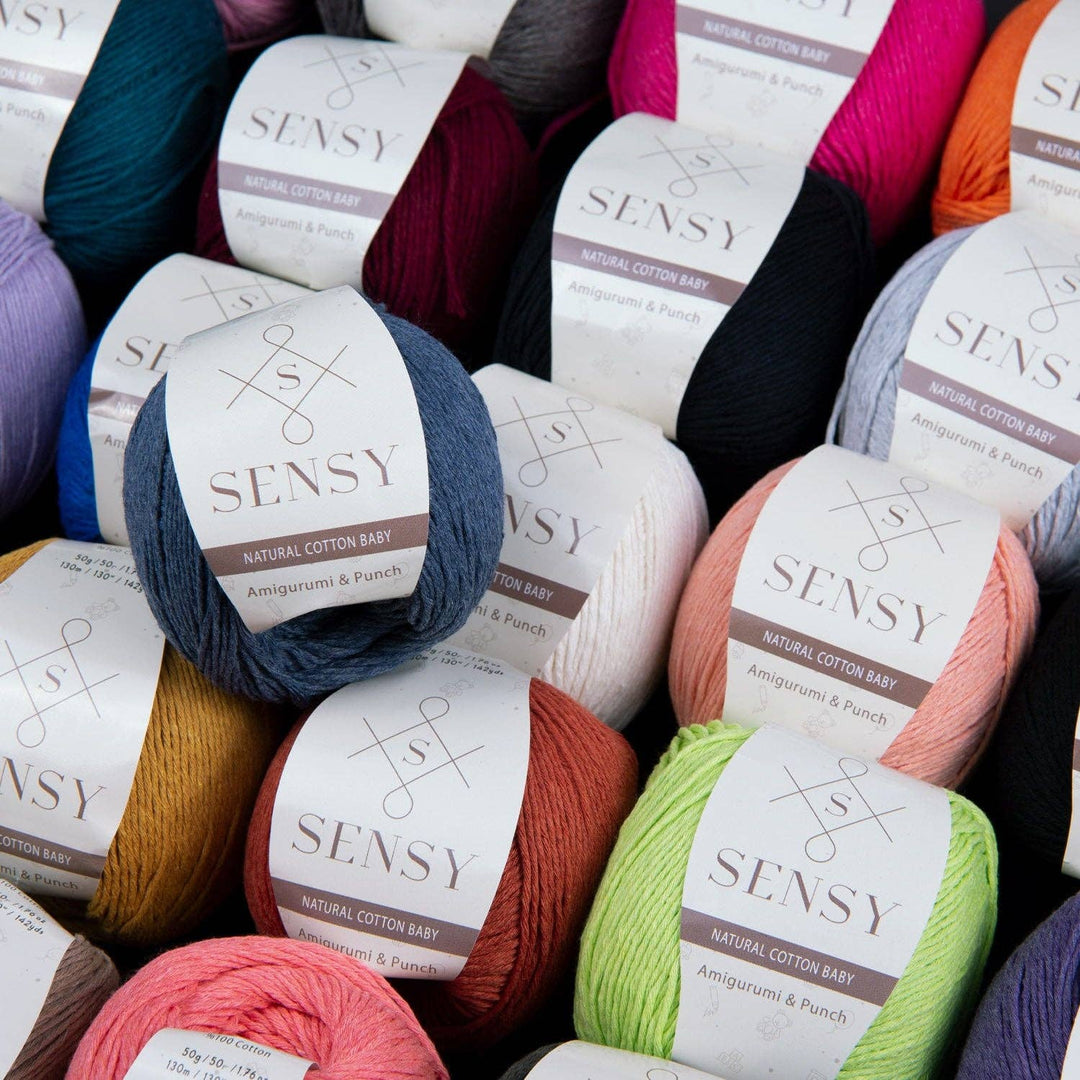 Sensy - Sensy Premium 100% Soft Cotton Yarn for Amigurumi Knitting a: 08 - Lavender - Pisgah Needleworks