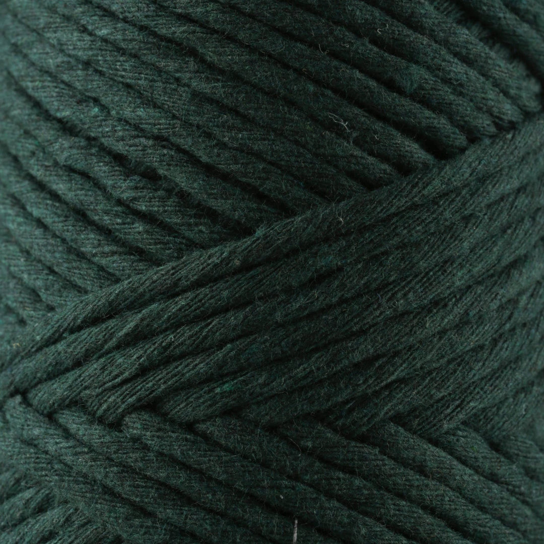 Sensy - Sensy Premium 3mm - 109 Yards 100% Recycled Cotton Single Strand Macrame Cord: Dark Gray / 1 Skein - Pisgah Needleworks