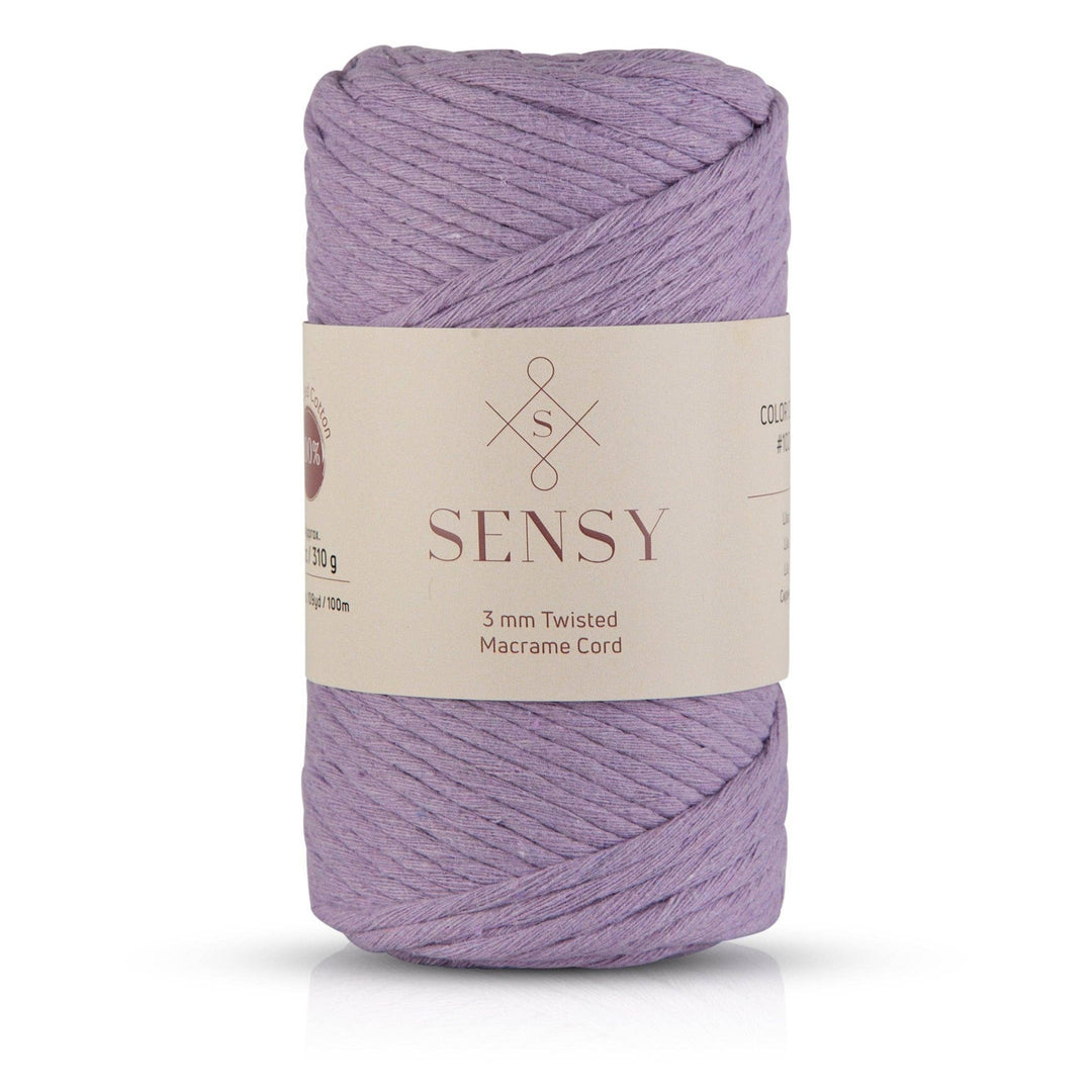 Sensy - Sensy Premium 3mm - 109 Yards 100% Recycled Cotton Single Strand Macrame Cord: Dark Gray / 1 Skein - Pisgah Needleworks