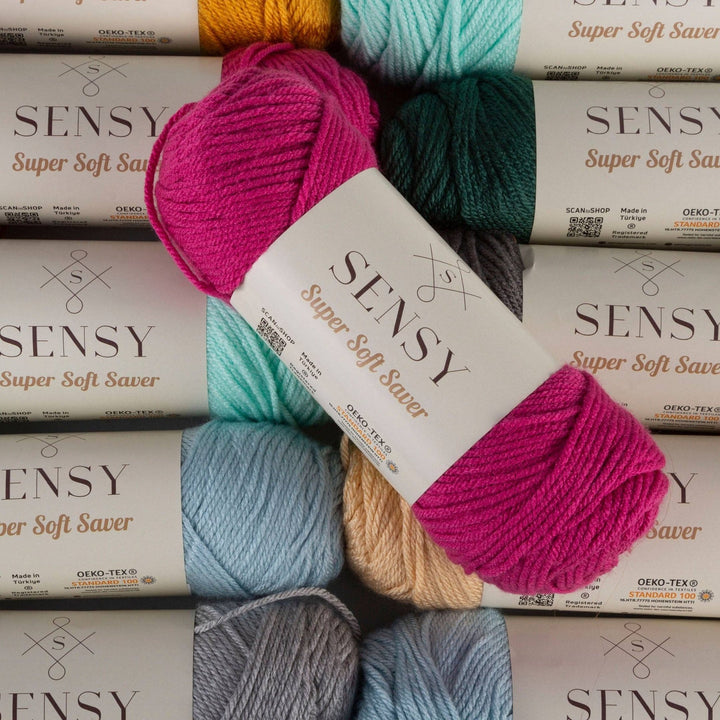 Sensy - Sensy Super Soft Saver Yarn, 3.5 oz, 190 Yards, Gauge 4 Medium: Cinnamon / 1 Skein - Pisgah Needleworks