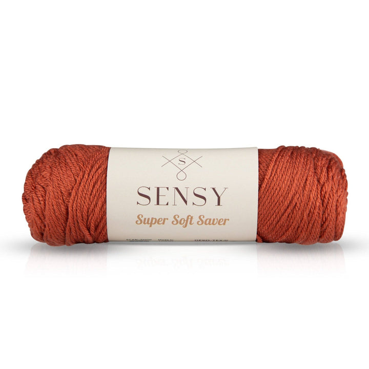 Sensy - Sensy Super Soft Saver Yarn, 3.5 oz, 190 Yards, Gauge 4 Medium: Cinnamon / 1 Skein - Pisgah Needleworks