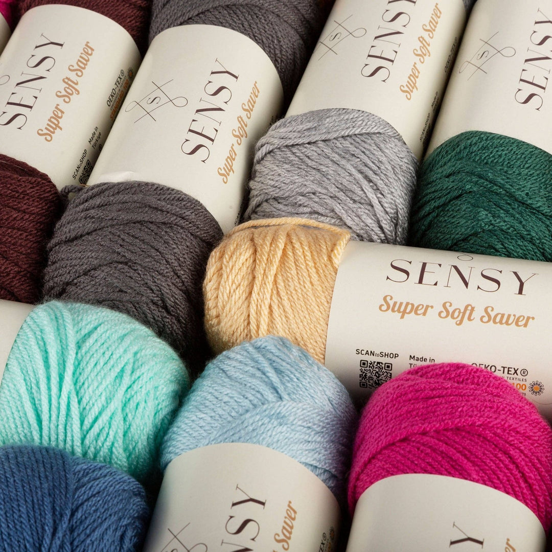 Sensy - Sensy Super Soft Saver Yarn, 3.5 oz, 190 Yards, Gauge 4 Medium: Navy Blue / 1 Skein - Pisgah Needleworks