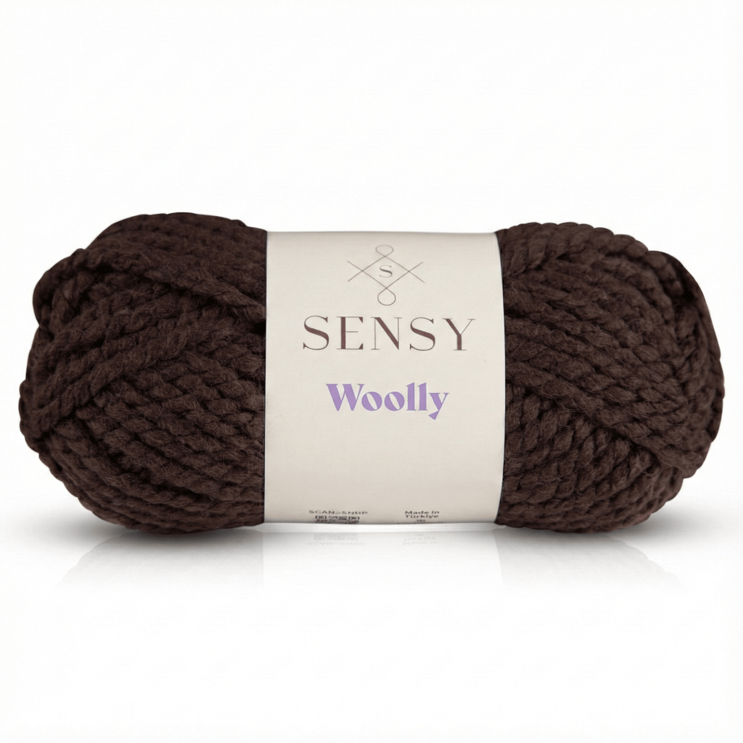 Sensy - Sensy Woolly Yarn, 3.5 oz, 66 Yards, Gauge 6 Super Bulky: Bitter Coffee / 1 Skein - Pisgah Needleworks
