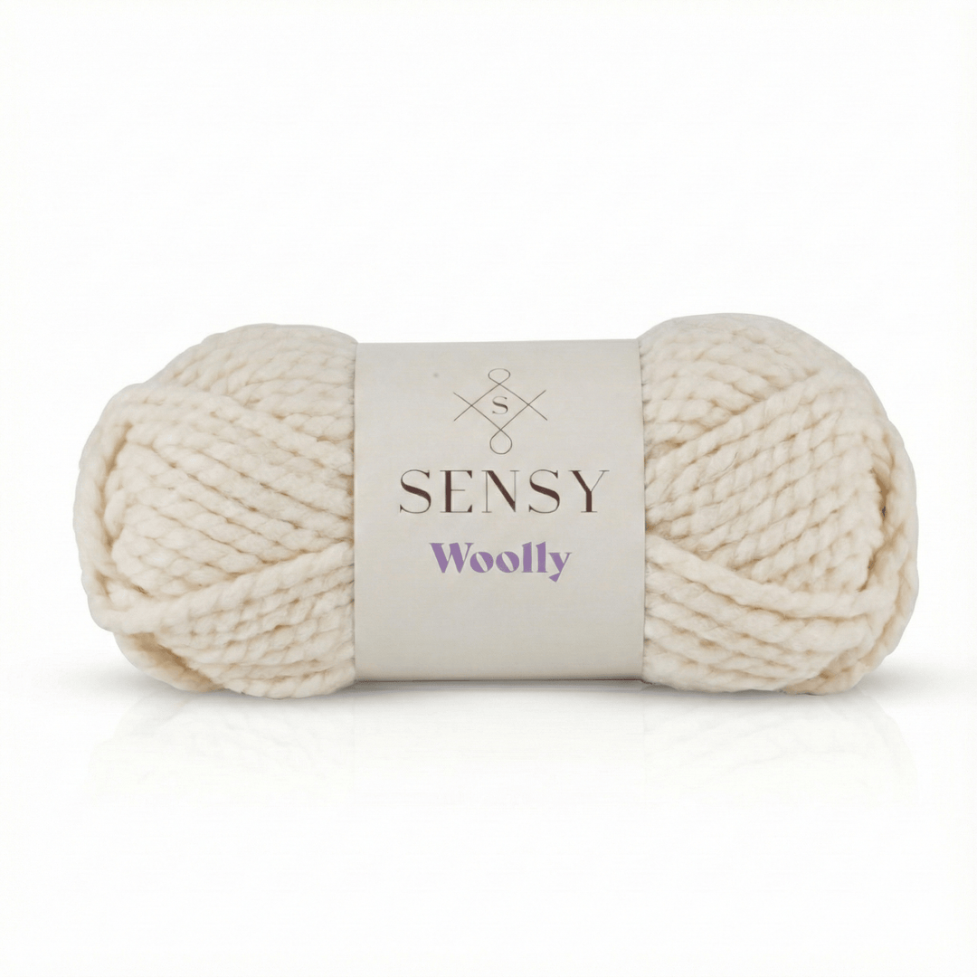 Sensy - Sensy Woolly Yarn, 3.5 oz, 66 Yards, Gauge 6 Super Bulky: Creamy / 1 Skein - Pisgah Needleworks