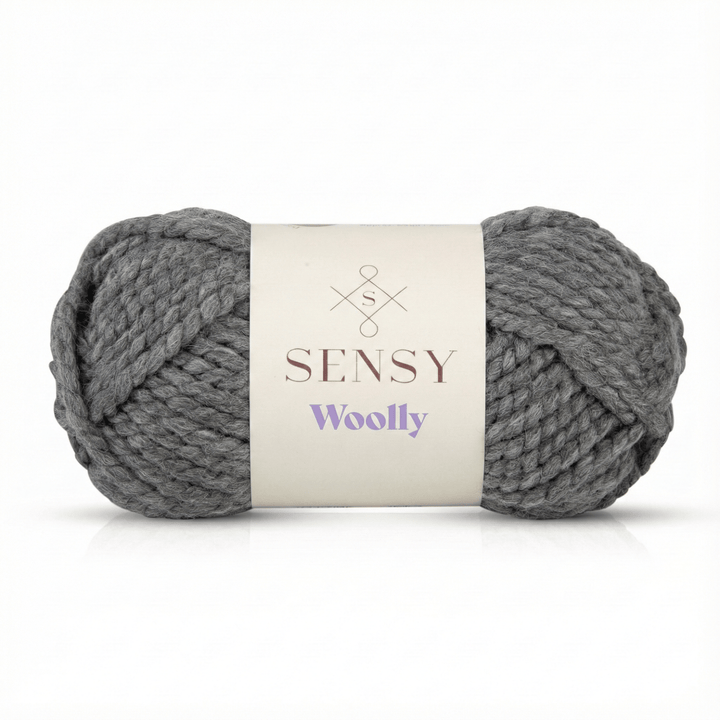 Sensy - Sensy Woolly Yarn, 3.5 oz, 66 Yards, Gauge 6 Super Bulky: Gray / 1 Skein - Pisgah Needleworks