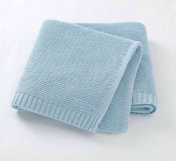 Southern Proper Blanks - Blanket - Cotton Nap Time: Baby Blue - Pisgah Needleworks