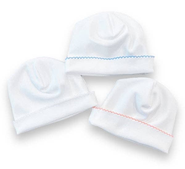 Southern Proper Blanks - Hat - Picot Trim: White w/ White trim - Pisgah Needleworks