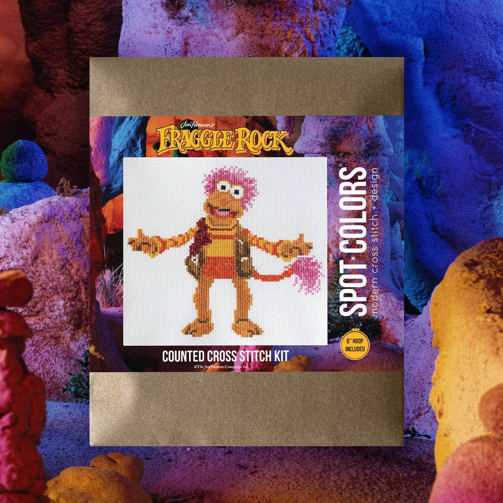 Spot Colors Fraggle Rock Gobo Fraggle Counted Cross Stitch Kit - Pisgah Needleworks