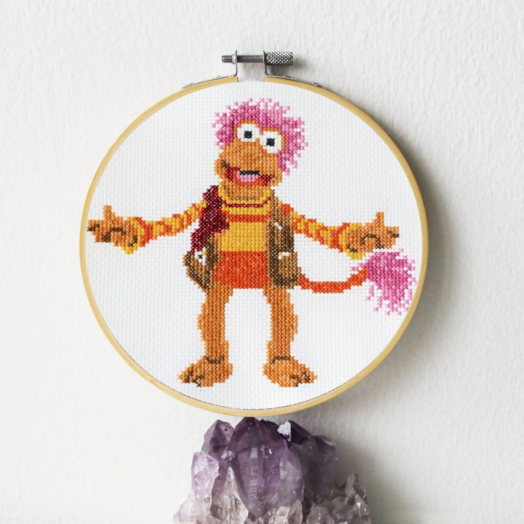 Spot Colors Fraggle Rock Gobo Fraggle Counted Cross Stitch Kit - Pisgah Needleworks