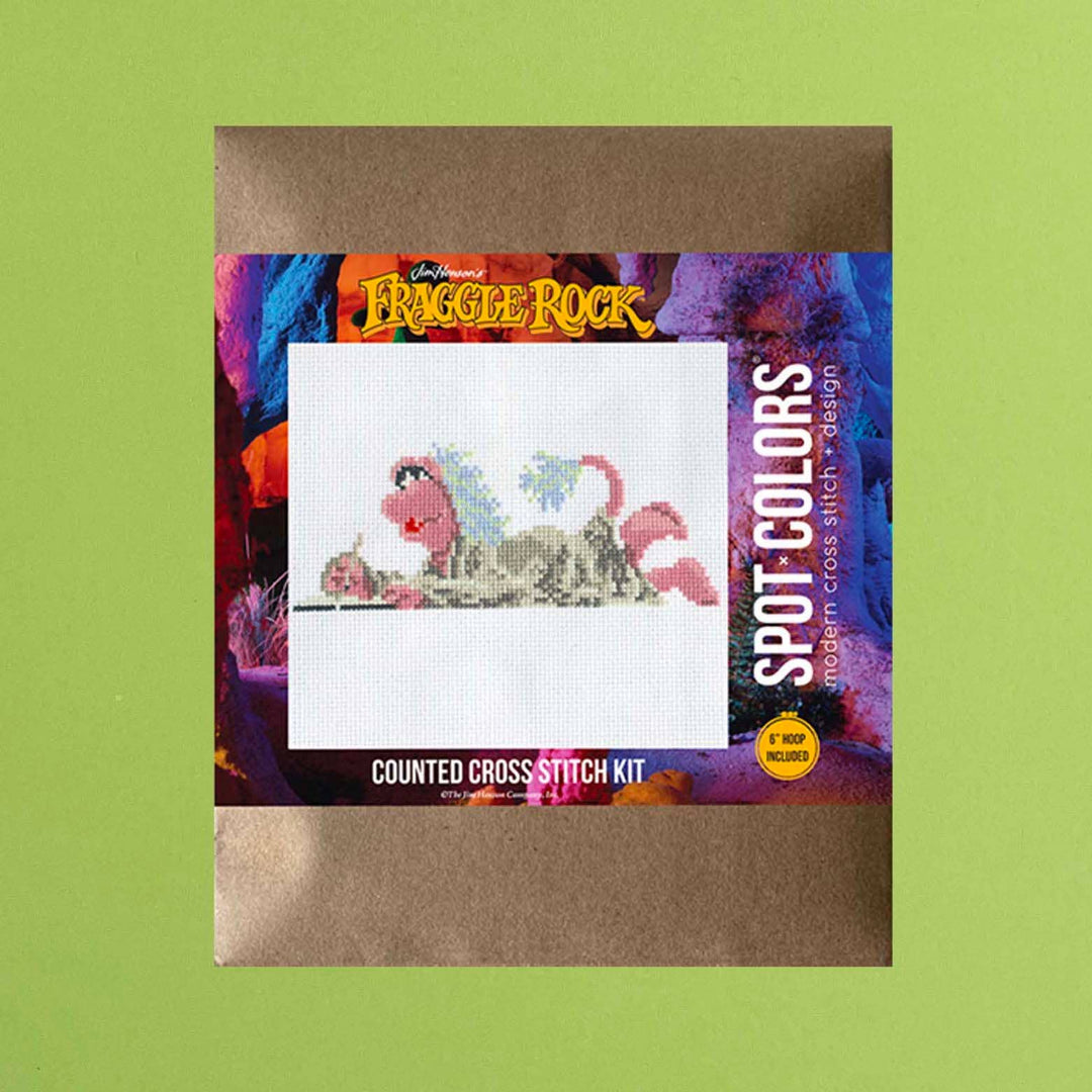 Spot Colors Fraggle Rock Mokey Fraggle Counted Cross Stitch Kit - Pisgah Needleworks