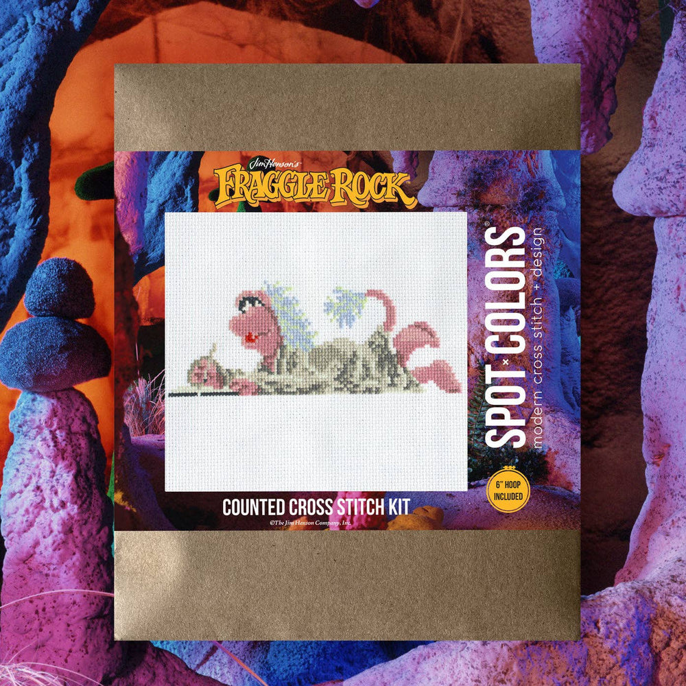 Spot Colors Fraggle Rock Mokey Fraggle Counted Cross Stitch Kit - Pisgah Needleworks