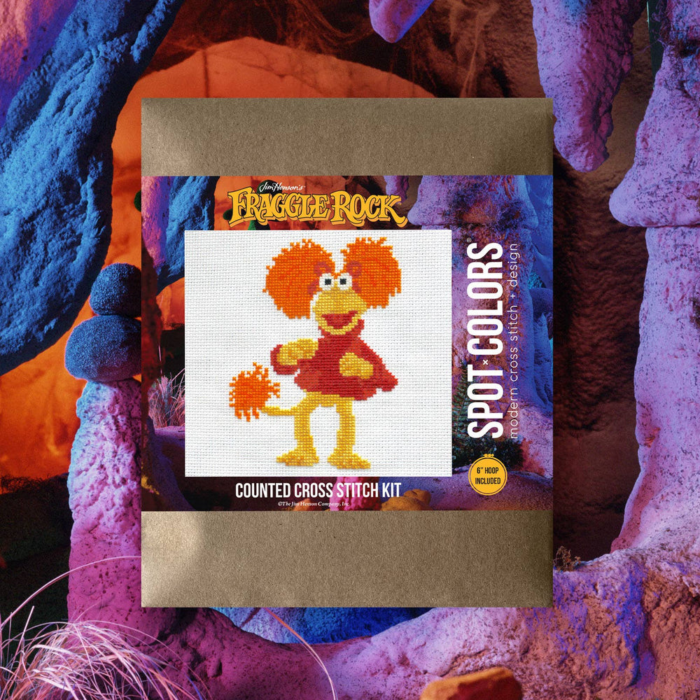 Spot Colors Fraggle Rock Red Fraggle Counted Cross Stitch Kit - Pisgah Needleworks