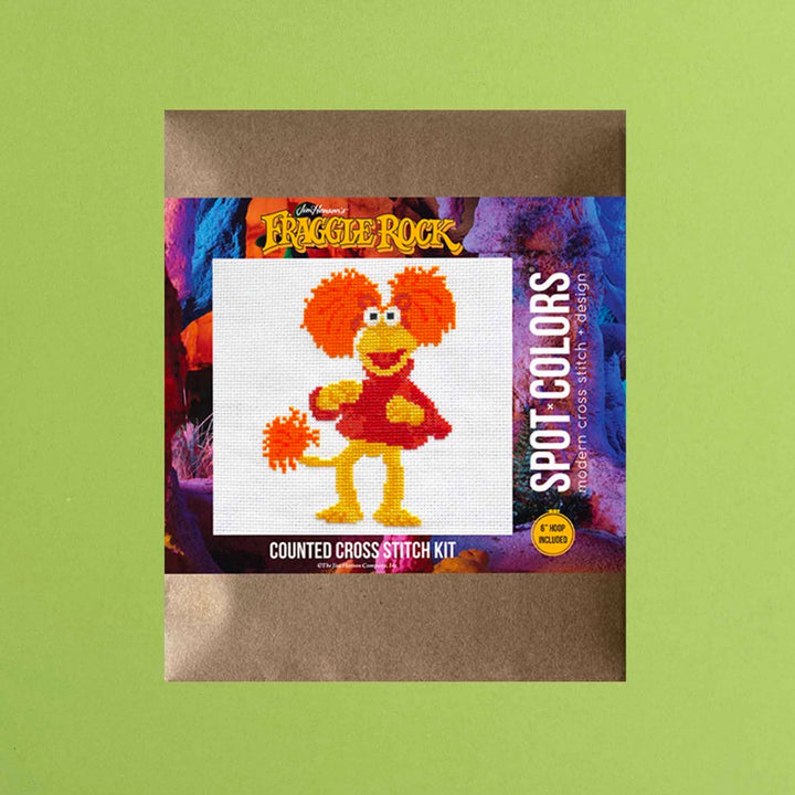 Spot Colors Fraggle Rock Red Fraggle Counted Cross Stitch Kit - Pisgah Needleworks