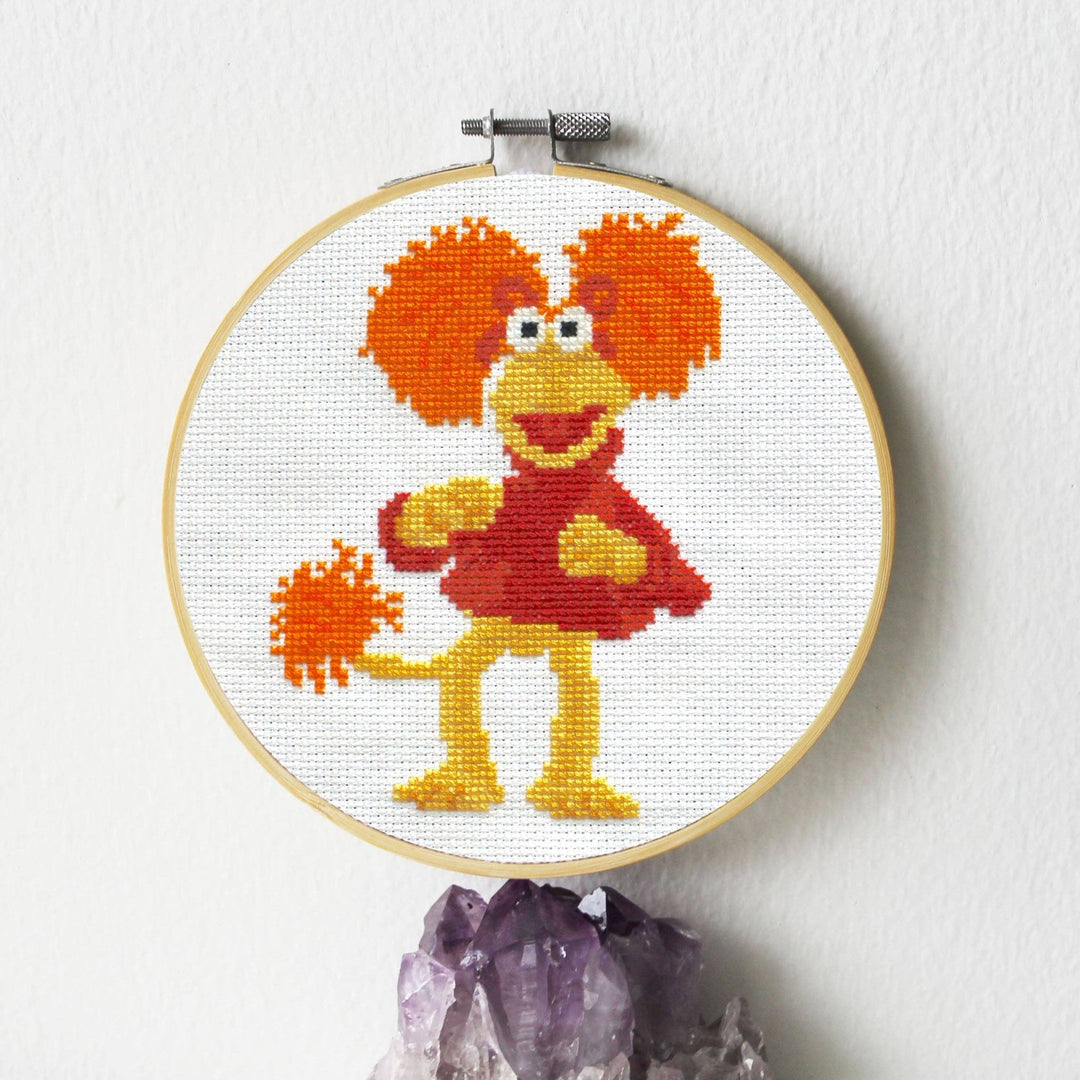 Spot Colors Fraggle Rock Red Fraggle Counted Cross Stitch Kit - Pisgah Needleworks