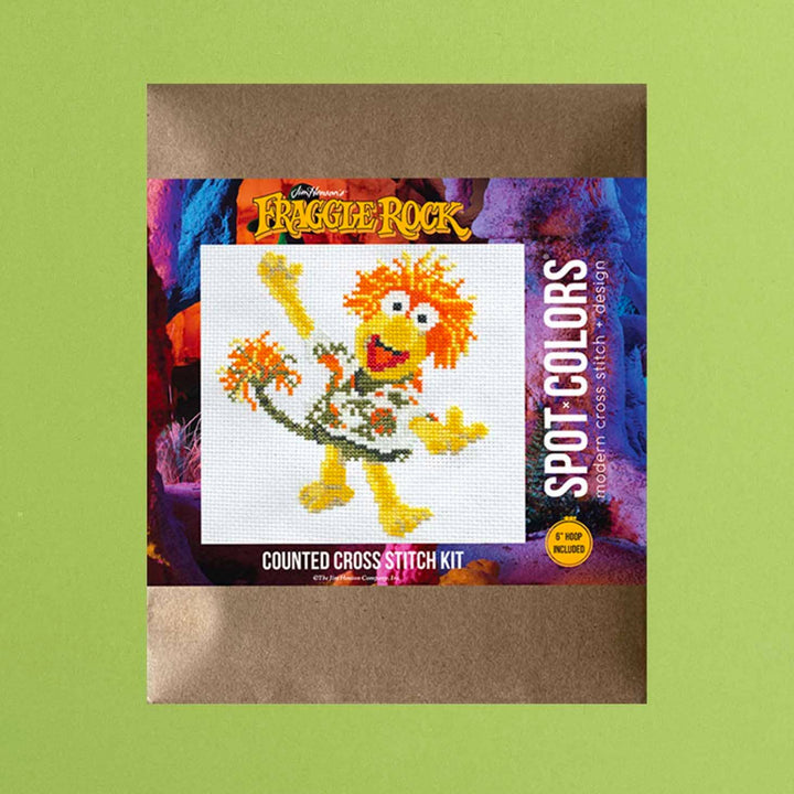 Spot Colors Fraggle Rock Wembley Fraggle Counted Cross Stitch Kit - Pisgah Needleworks