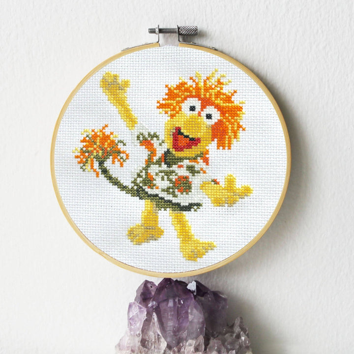 Spot Colors Fraggle Rock Wembley Fraggle Counted Cross Stitch Kit - Pisgah Needleworks