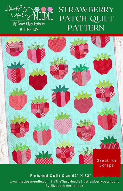 Strawberry Patch Quilt Pattern by Elizabeth Hernandez for The Tipsy Needle - Pisgah Needleworks