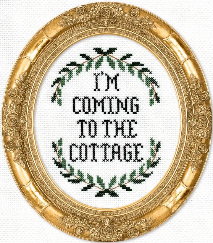 Subversive Cross Stitch – I’m Coming to the Cottage Deluxe Kit - Pisgah Needleworks