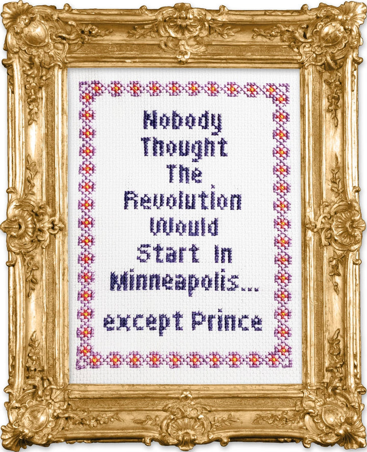 Subversive Cross Stitch – Nobody Thought the Revolution Deluxe Kit - Pisgah Needleworks