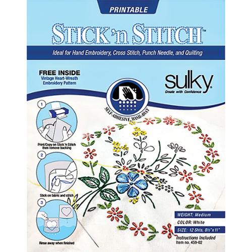 Sulky Stick N Stitch Water Soluble Stabilizer - Pisgah Needleworks