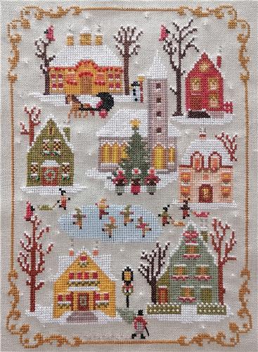 The Day Before Christmas Cross Stitch Pattern – Twin Peak Primitives - Pisgah Needleworks