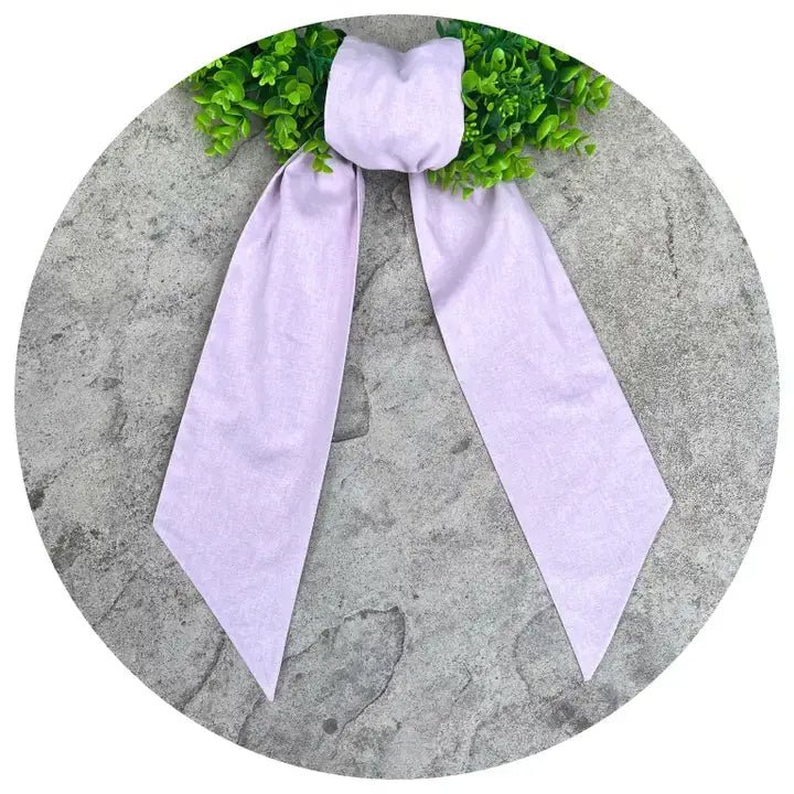 THE ROYALTY COLLECTION - Linen Blend Sashes: Thistle (light purple) / 54 inches - Pisgah Needleworks