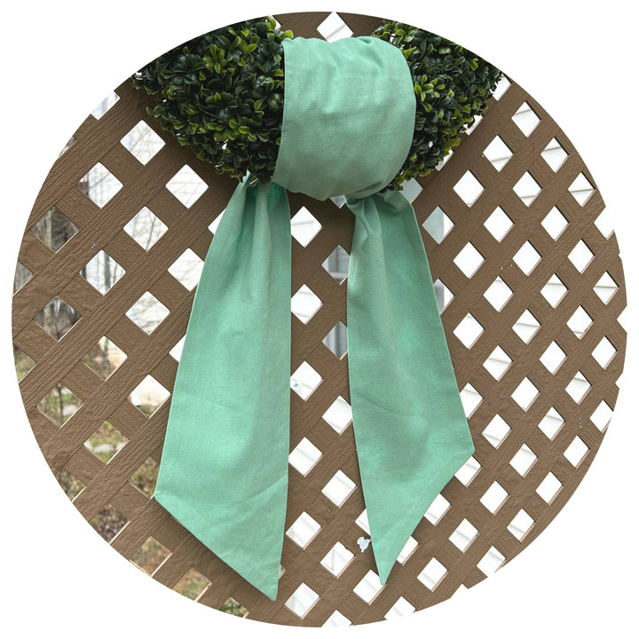THE ROYALTY COLLECTION - Linen Blend Sashes: Willow (green) / 54 inches - Pisgah Needleworks