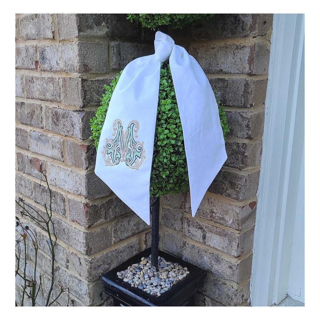 THE ROYALTY COLLECTION - Linen Blend Sashes: Willow (green) / 54 inches - Pisgah Needleworks