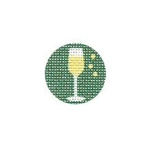 Tilli Thomas Champagne Glass Needlepoint Canvas – 18 Mesh - Pisgah Needleworks