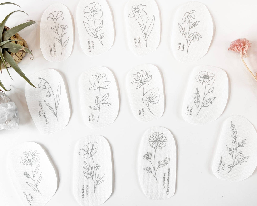 Urbann Nest - Birth Flower Embroidery Stick and Stitch Packs - Pisgah Needleworks