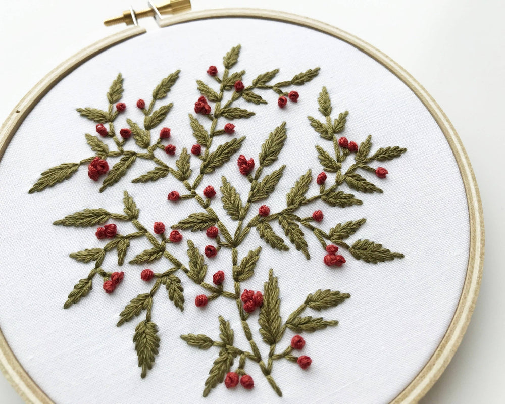 Urbann Nest - Holly Embroidery Kit - Pisgah Needleworks