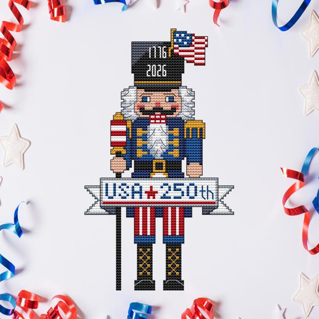 USA 250th Nutcracker Cross Stitch Pattern – Cross Stitch Wonders - Pisgah Needleworks
