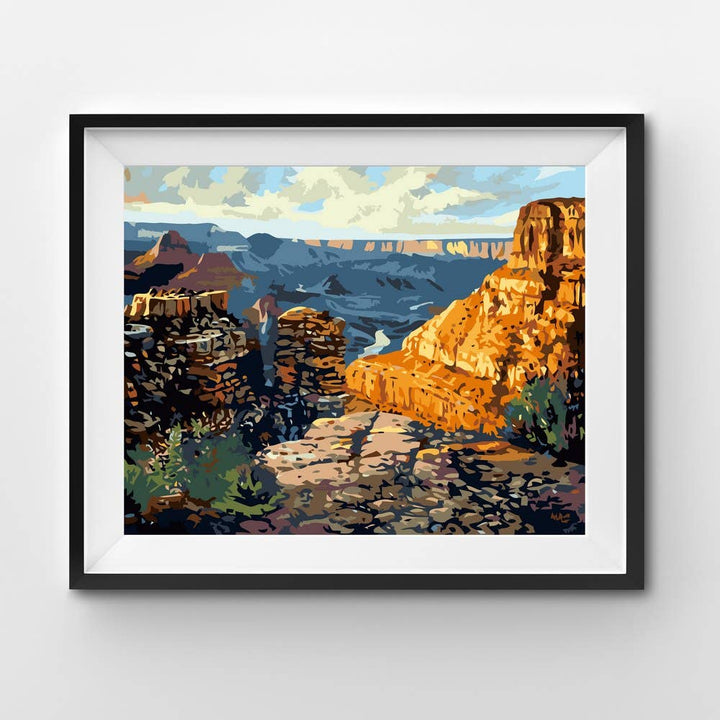 Winnie's Picks - Dancing Rock - DIY Paint by Numbers Kit - Fall Decor: Without Frame - Pisgah Needleworks