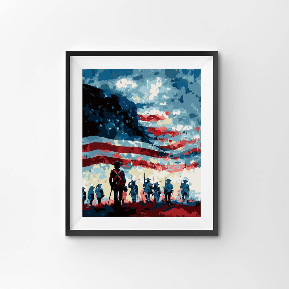 Winnie's Picks - Historic Hues of Honor - Paint by numbers kit for adults: Without Frame - Pisgah Needleworks