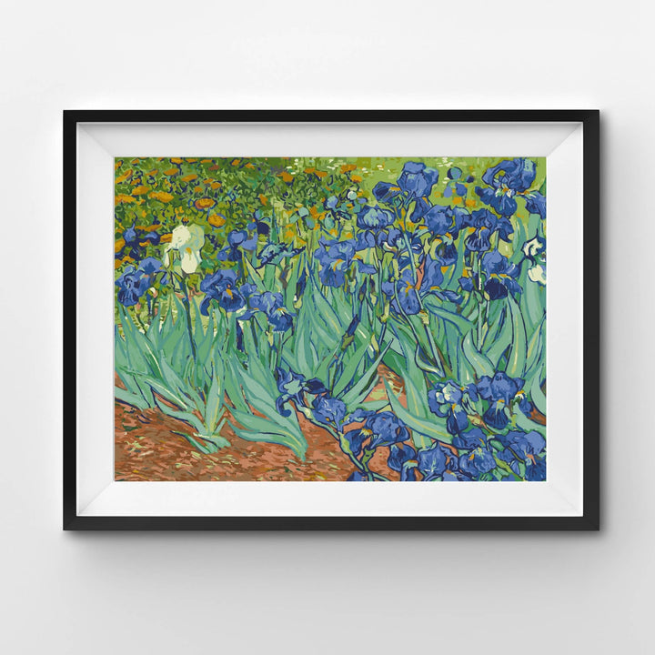 Winnie’s Picks – Irises by Vincent van Gogh Paint by Numbers Kit (15x20in) - Pisgah Needleworks