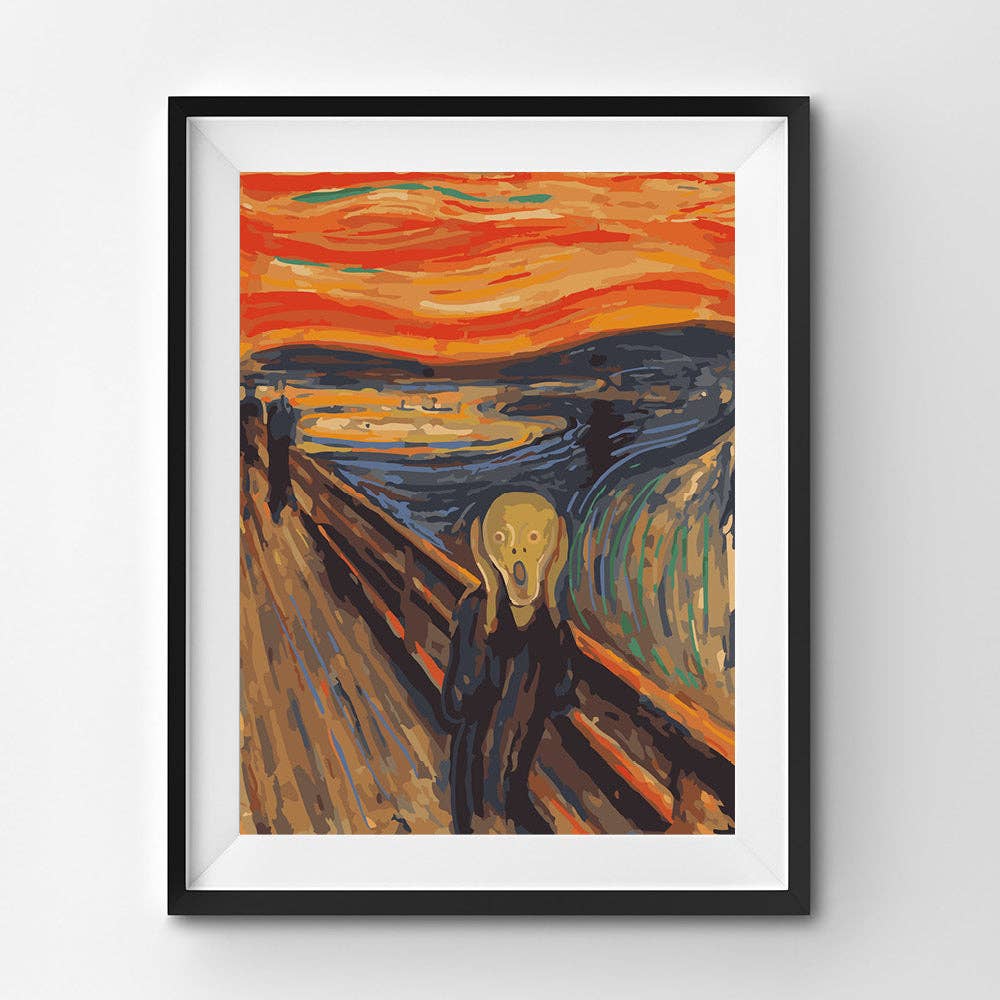 Winnie's Picks - The Scream, Edvard Munch - DIY Paint by Numbers Kit: Without Frame - Pisgah Needleworks