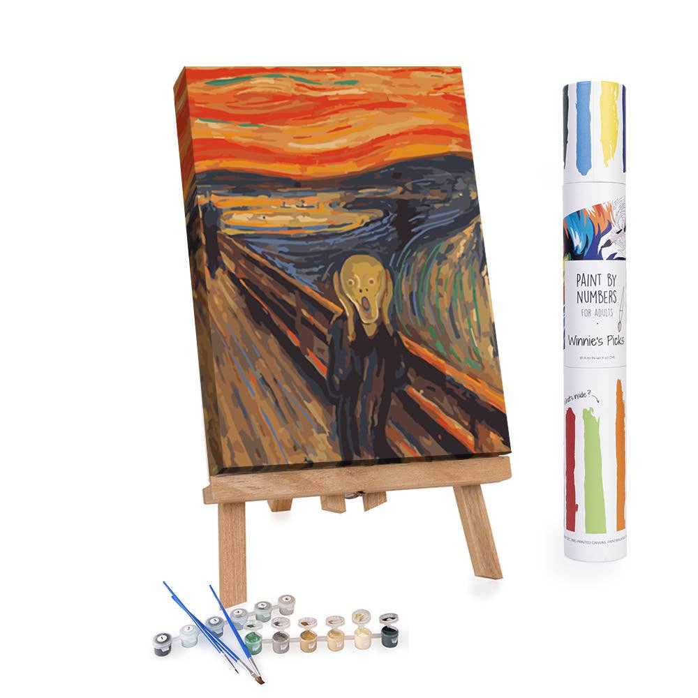 Winnie's Picks - The Scream, Edvard Munch - DIY Paint by Numbers Kit: Without Frame - Pisgah Needleworks